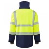 Leo Workwear Dartmoor Class 2 Jacket Hi-Vis Yellow / Navy 